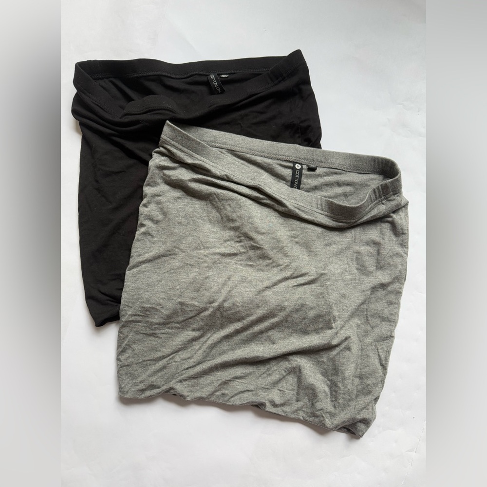 Cotton On Tube Skirt Black and Gray bundle size  medium like new